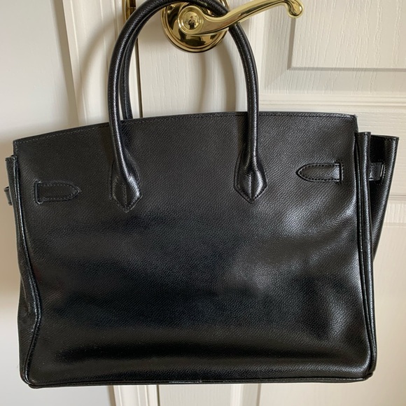 Vintage Black Birkin style - Picture 2 of 16